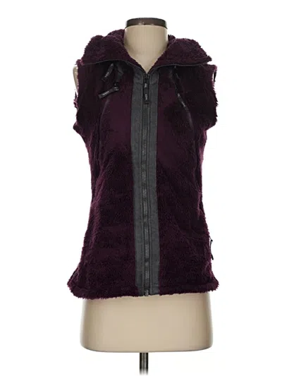 Pre-owned Kuhl Faux Fur Vest In Purple