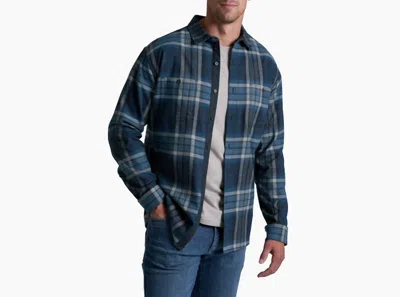 Kuhl Fugitive Flannel Long Sleeve Shirt In Blue Ridge