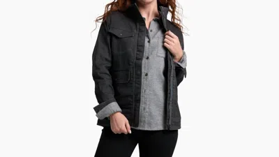 Kuhl Kontour Field Jacket In Pavement In Black