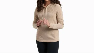 Kuhl Kortina Hooded Sweater In Dove In Brown