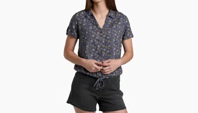 Kuhl Liliana Shirt In Mystic Print In Blue