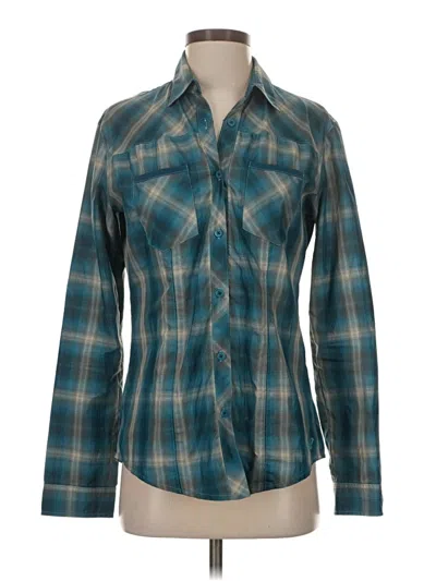 Pre-owned Kuhl Long Sleeve Blouse In Blue