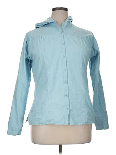 Pre-owned Kuhl Long Sleeve Blouse In Blue
