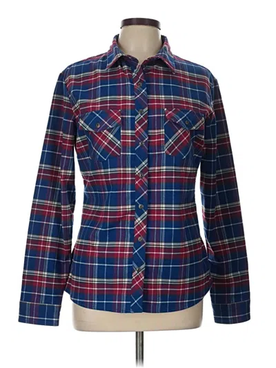 Pre-owned Kuhl Long Sleeve Blouse In Blue