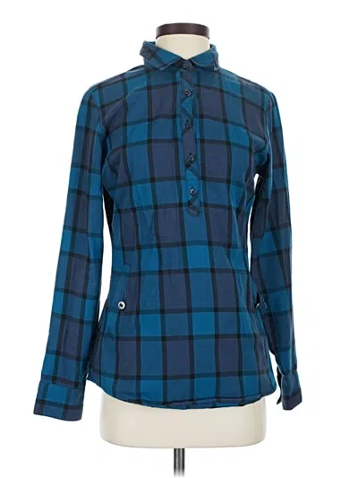Pre-owned Kuhl Long Sleeve Button Down Shirt In Blue