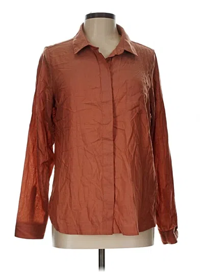 Pre-owned Kuhl Long Sleeve Button Down Shirt In Brown
