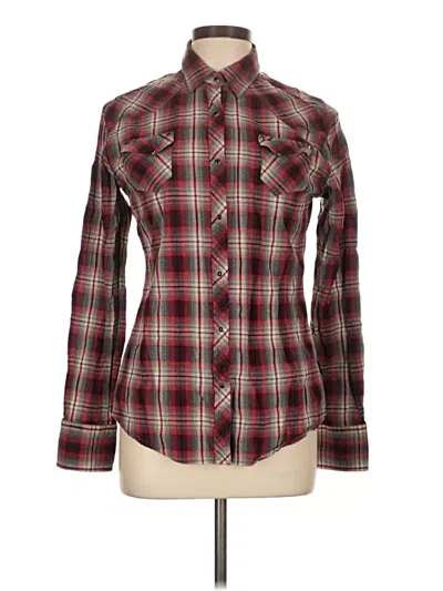 Pre-owned Kuhl Long Sleeve Button Down Shirt In Burgundy