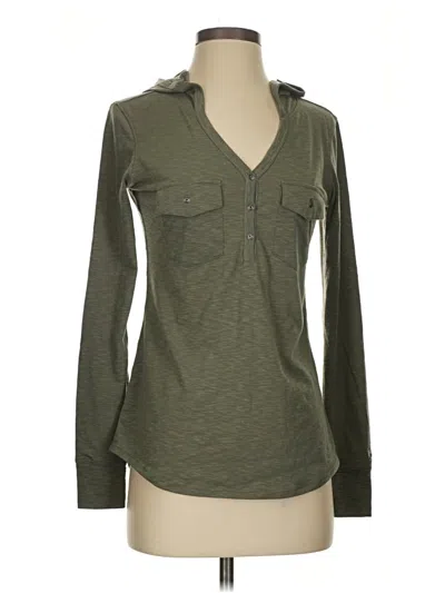 Pre-owned Kuhl Long Sleeve Henley Shirt In Green