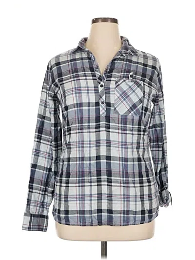 Pre-owned Kuhl Long Sleeve Polo Shirt In Gray