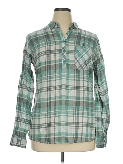 Pre-owned Kuhl Long Sleeve Polo Shirt In Teal