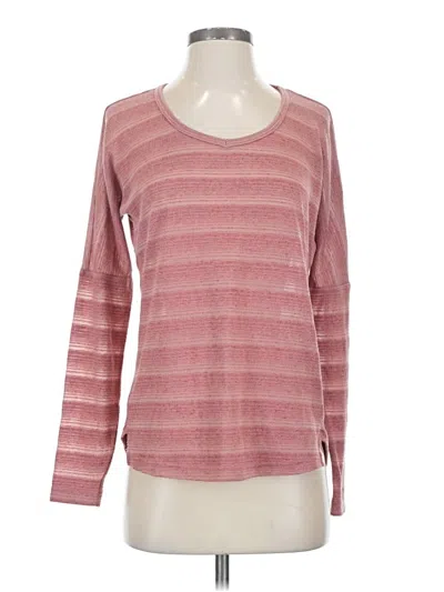 Pre-owned Kuhl Long Sleeve Top Pink Scoop Neck Tops