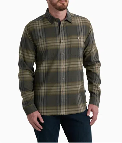 Kuhl Men's Fugitive Flannel Shirt In Smokey Sage In Green