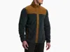Kuhl Men's Konfluence Fleece Jacket In Onyx/teak In Multi