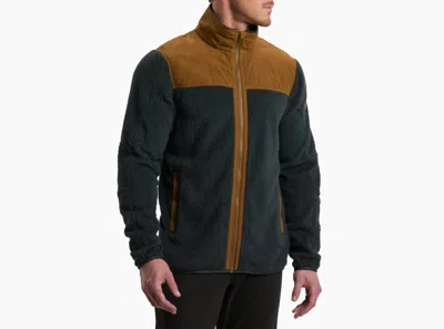 Kuhl Men's Konfluence Fleece Jacket In Onyx/teak In Multi
