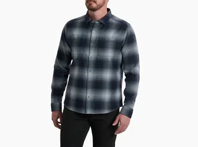 Kuhl Men's Law Flannel Top In City Night In Blue