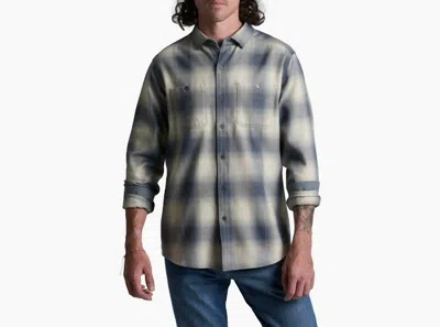 Kuhl Men's Law Flannel Top In Fog Harbor In Blue