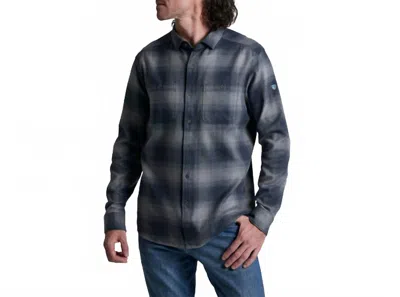 Kuhl Men's Law Flannel Top In Steel Blue