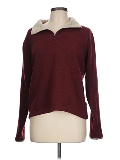 Pre-owned Kuhl Pullover Sweater In Burgundy