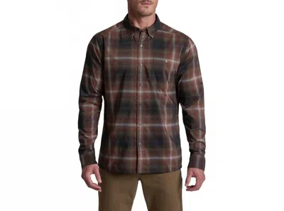 Kuhl Response Lite Long Sleeve Shirt In Red Cedar In Black
