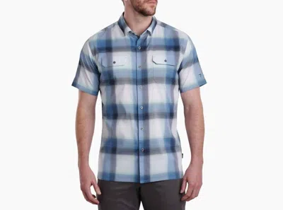 Kuhl Response Short Sleeve Shirt In Brisk Blue In Multi