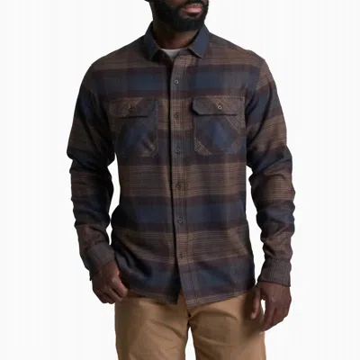 Kuhl Rydr Flannel Shirt In Dark Roast In Multi