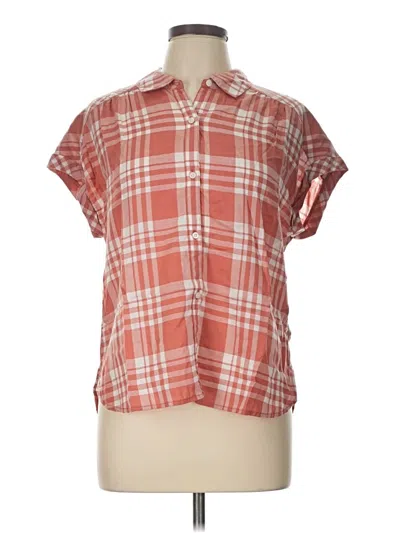 Pre-owned Kuhl Short Sleeve Blouse In Orange