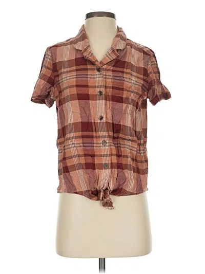 Pre-owned Kuhl Short Sleeve Button Down Shirt In Brown
