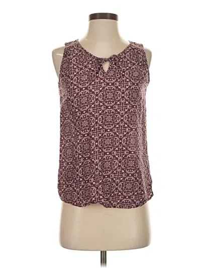 Pre-owned Kuhl Sleeveless Blouse In Burgundy