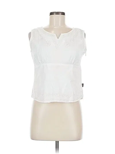 Pre-owned Kuhl Sleeveless Blouse In White