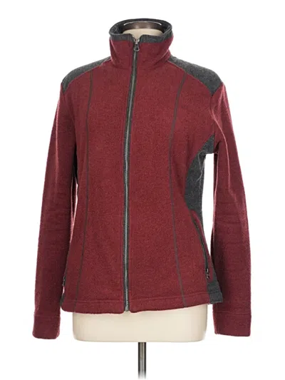 Pre-owned Kuhl Track Jacket In Burgundy