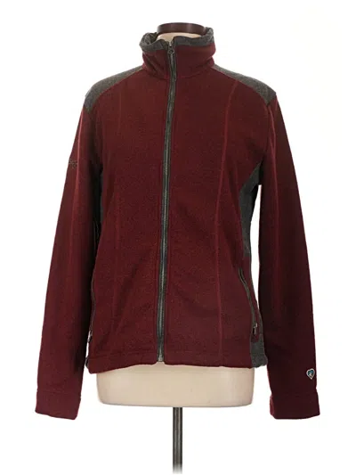 Pre-owned Kuhl Track Jacket In Burgundy