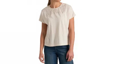 Kuhl Women's Artful Slub Cotton And A Relaxed Fit Tee In White