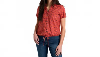 Kuhl Women's Liliana Top In Sunset In Red