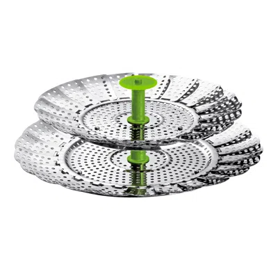 Kuhn Rikon 2-in-1 Steamer For Duromatic Pressure Cooker, 5.5-inch - 9.5-inch In Metallic