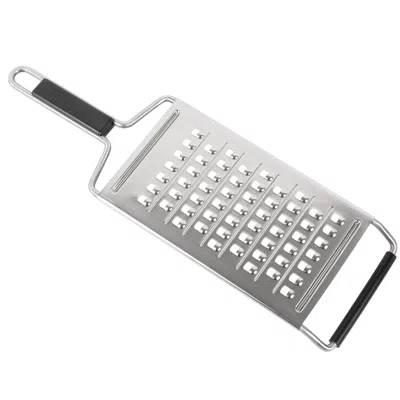 Kuhn Rikon Essential Coarse Grater With Ultra-sharp Stainless Steel Blade For Vegetables, Cheese & Potatoes In Silver