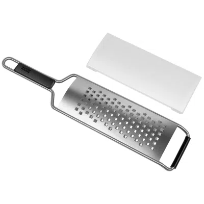Kuhn Rikon Essential Medium Grater With Ultra-sharp Stainless Steel Blade For Cheese, Vegetables & Fruit In Silver