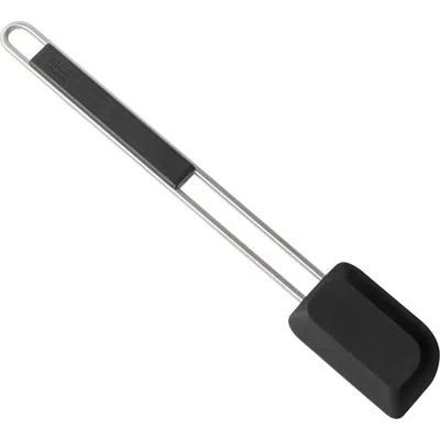 Kuhn Rikon Essential Scraper Spatula With Flexible Silicone Blade In Black