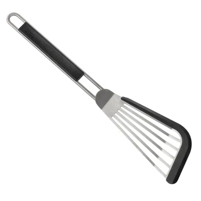 Kuhn Rikon Essential Soft Edge Turner Spatula With Flexible Silicone Blade In Black