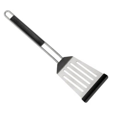 Kuhn Rikon Essential Softedge Thin Turner Spatula With Stainless Steel Blade, Non-stick Safe Silicone Edge In Black