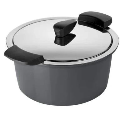 Kuhn Rikon Hotpan Stainless Steel Cooking Pot With Insulated Bowl, 3.2-quart In Gray
