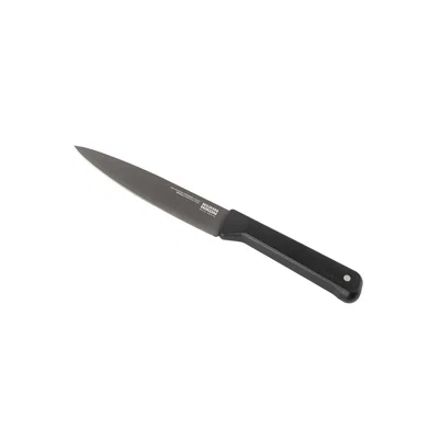 Kuhn Rikon Iced Straight Utility Knife 5.12-inch, Ice Hardened German Stainless Blade In Black