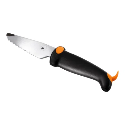 Kuhn Rikon Kinder Kitchen Serrated Dog Knife, 3-inch, Black/orange In Multi