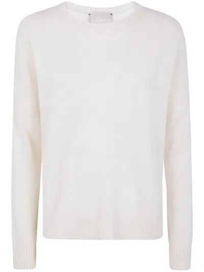 Kujten "amelie" Crew Neck Sweater In White