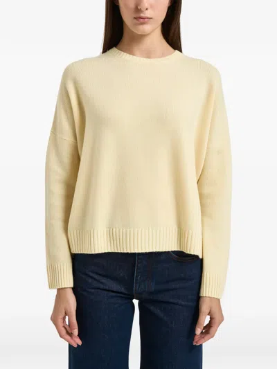 Kujten Amelie Drop-shoulder Sweater In Neutral