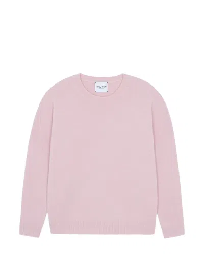 Kujten Amelie Milano Drop-shoulder Sweater In Pink
