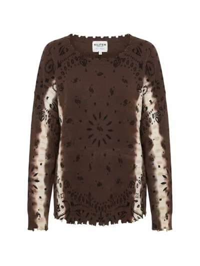 Kujten Bandana-print Cashmere Sweater In Multi