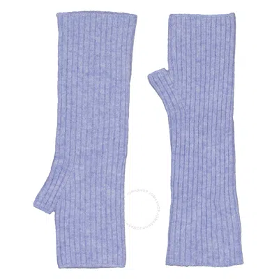 Kujten Blue Cashmere Mittens In Purple
