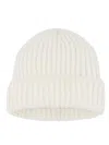 Kujten Bruges Ribbed-knit Cashmere Beanie In White