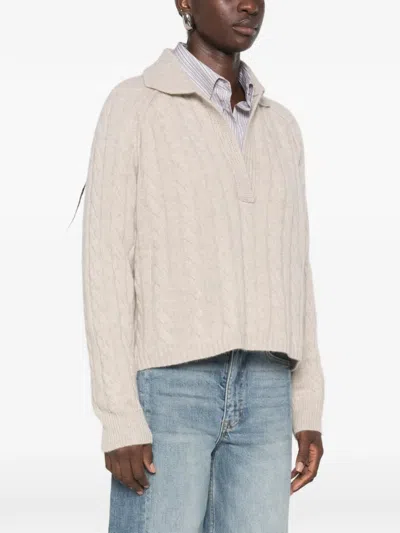 Kujten Cable-knit Sweater In Neutral