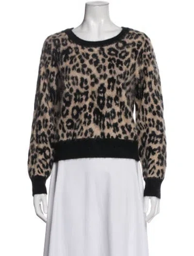 Pre-owned Kujten Cashmere Animal Print Sweater W/ Tags In Multicolor